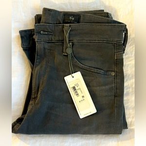 AG high-rise skinny jeans in grey